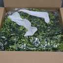 28'' Large Boxwood Wreaths Front Door Artificial Green Spring Wreath with Sash Wreaths for Front Door Farmhouse Greenery Year Round Outdoor Indoor for Summer Wreath St Patricks Day Decoration