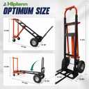 Aluminum 4 in 1 Convertible Hand Truck Dolly with 4 Wheels