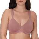Bali Women's Underwire Lace Bra, Our Coolest Smoothing T-Shirt Bras for Women, Convertible Straps (Pink), 36D