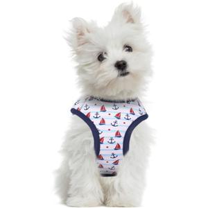 Mile High Life Step in Dog Harness for Small Dogs No Pull, Easy Get on Air Mesh Vest Harness, Adjustable Easy Closures Both Neck and Chest (White, S Chest 13.1"-19.6")