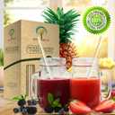 Naturalik 300/1000-Pack Extra Durable Brown Paper Straws Biodegradable- Premium Toxin Free Paper Straws Bulk- Drinking Straws for Juices, Restaurants and Party supplies, 7.7" (Brown, 300ct)