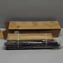 2 Pack Brown Curtain Rods Set for Windows 28 to 48 Inches Adjustable Length Heavy Duty 7/8" Diameter Window Curtain Rod with Decorative Finials for Outdoor Farmhouse Bedroom Kitchen Living Room