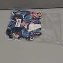 PATPAT Matching Floral Print Sleeveless Jumpsuit for Mom and Daughter Summer Vacation Outfit (L, Navy Flower)