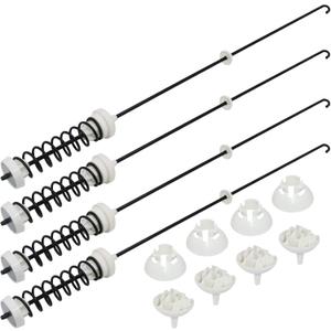 2025 UPGRADEDW10780048 WTW4800XQ4 WTW4800XQ1 RTW4640YQ1 ATW4675YQ1 Washer Suspension Rod Kit(4 packs) by Beaquicy - Replacement for Whirlpool Ken-more Admiral May-tag Washing Machine