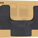 Floor Mats for 2015-2025 2026 Chevrolet Express & GMC Savana 1500/2500/3500,TPE All Weather Protection Chevy Express Front Row mat, Black mat Accessories