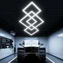LED Hexagon Garage Light, Ultra-Bright 6500K Natural White, Octagon Lights Ceiling for Garage Mall Shop