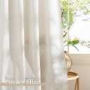 NICETOWN Linen Curtains 72 Inch Long 2 Panels Set for Living Room, 55" Wide Thick Flax Linen Blend Privacy Drapes Rod Pocket & Back Tab with Light Filtering for Bedroom/Farmhouse