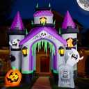 ZPISF Halloween Inflatables 12 FT Haunted House Castle Archway Decorations