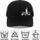 Bigfoot Trucker Hat for Men, Big Foot Sasquatch Gifts, Adjustable Embroidered Bigfoot Baseball Cap Black (Medium-Large)