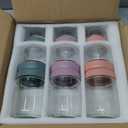 9 Pack Overnight Oats Containers with Lids, Large & Small Glass Mason Jars 16oz & 10oz & 4oz, Glass jars with Airtight Lids, Salad Meal Prep Jars for Food Storage, Overnight Oats Jars for Milk, Fruit