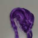 ONLOOKERS 23/35 Inches Long Purple Braided Wig, Girls Anime Cosplay Hair Extensions for Halloween Costume Party (Purple, 23 Inch)