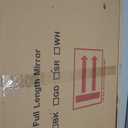 AyeWish Floor Mirror, Oversized Full Length Arched Mirror, Large Standing or Wall Mounted, FreeStanding, 68"26", Aluminum Frame - Black