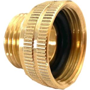 Underhill Brass Garden Hose Adapter Connector, Heavy-Duty Fitting, 1 FHT to 3/4 MHT, A-BA107FM