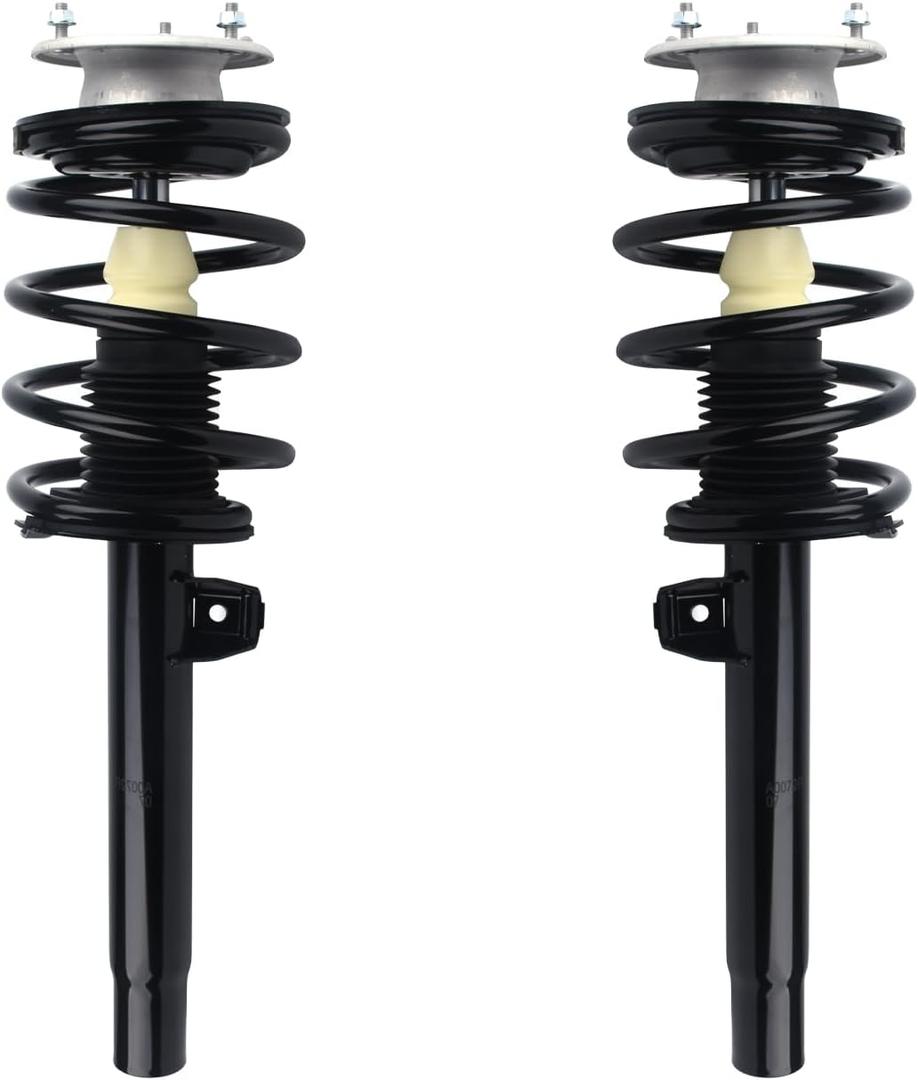 Autoround Front Complete Strut w/Coil Spring Assembly Compatible with 2000-2005 BMW 328i 325i 330i 320i 330Ci - 171581 171582