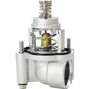 Aluminum Engine Coolant Thermostat Housing Assembly Compatible with 2017-2023 Buick Cadillac Chevy GMC Vehicles - LaCrosse Regal XT5 XT6 Blazer Acadia 3.6L, Replaces 12678780