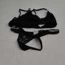 Avidlove Lingerie Set for Women Lace Bra and Panty Set Two Piece Sheer Bralette S-XXL (Black)