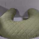 Boppy Nursing Pillow - Ergonomic Bottle & Breastfeeding Pillow with High, Firm, Large Area, Water-Repellent Cushion with Washable Cover; Baby Safety Alliance Verified - Quilted Moss