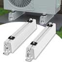 Floor Mounting Base Pad: Mini Split Condenser Pad 19.68'', ABS Anti-Vibration Mini Split Pad, Mini Split Stand Ground Mount for Air Conditioner Condensers Heat Pump System,24000-72000 BTU