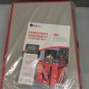 Christmas Ornament Storage Container with Dividers - Box Stores Up to 96 Ornaments, Zippered, Convenient, Adjustable, Large Organizer Bin to Protect Holiday Dcor, Fits Most Standard Size, Red