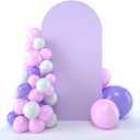 bricia Wedding Arch Backdrop Stand Cover, 6.6FT Double Sided Stretchy Arch Cover Fitted Wedding Birthday Party Banquet Decoration (Lavender 79.2''Lx39.6''W)