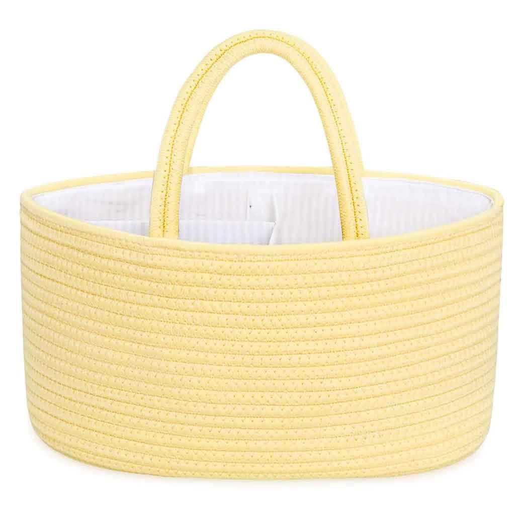 Baby Diaper Caddy Organizer, Portable Nursery Storage Basket for Newborn Essentials, Changing Table & Car Caddy Organizer, Gift for Baby Shower, Registry Must-Have for Boy Girl