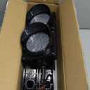 BBMI 100mm(4inch) Traffic Light, AC85-265V Red/Green Stop and Go Lamp, PC Housing Waterproof IP65 Industrial Warning LED Traffic Stop Light.