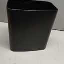 Cesun 3.4 Gallon Bathroom Trash Can, Small Office Garbage Can, Slim Metal Waste Basket for Bedroom, Dorm, Toilet, Near Desk, Under Sink, RV (Black)
