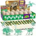 Dinosaur Egg Excavation Dig Kit for Kids - 12Pack Easter Basket Stuffers, Glow in The Dark Dino Easter Eggs, Dinosaur Toys Easter Gift for 3 4 5 6 7 8 Year Old