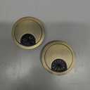 Desk Grommet for Wire Organizer,PC Computer Desk Plastic Grommet Cord, Tidy Cable Hole Cover Organizers,2 Pack (53mm, Gold)