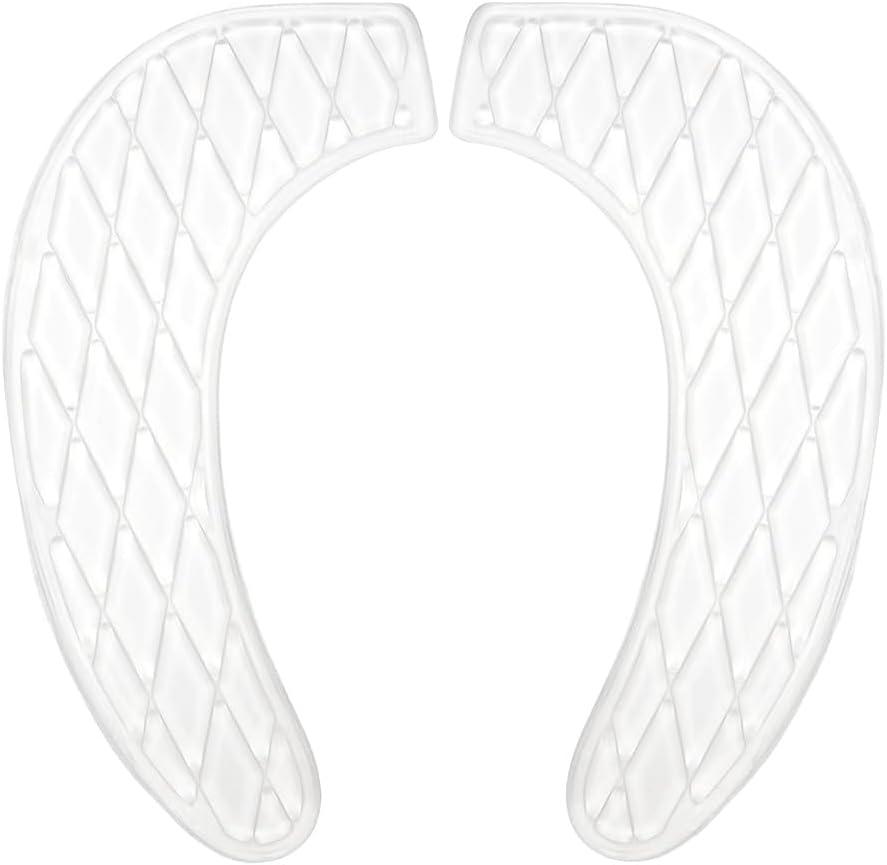 Gel Toilet Seat Cushion Washable Toilet Seat Cover,Padded Riser Cushion for Toilets & Commode Chair Reusable Adhesive Donut Pad U-Shape for Family
