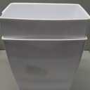 iDesign,Plastic Spa Rectangular Trash, Waste Basket Garbage Can for Bathroom, Bedroom, Home Office, Dorm, College, 2.5 Gallon, White