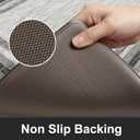 KIMODE Anti Fatigue Kitchen Mats for Floor 2 Piece,17"x47"+17"x29" Farmhouse Kitchen Rugs Non Slip Rubber Backing,Waterproof Cushioned Standing Mat for Home Decor,Office,Laundry Room,Sink,Desk,Grey