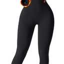 YEOREO Women Long Sleeve Workout Jumpsuit Zip Up Romper Bottom Pants Bodysuit Bodycon Sexy One Piece (Medium, Fleece Black)