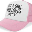 That Sounds Like A Mans Jobs Trucker Hat Running Cap for Girlfriends (Pink)