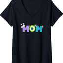 Womens Disney and Pixars Monsters, Inc. Mom Mothers Day Birthday V-Neck T-Shirt