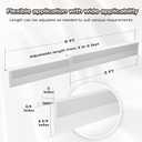 6 FT Baseboard Heater Cover for Baseboard Heating with Left and Right Endcaps, Baseboard Radiator Covers Adjustable Length from 3FT to 6FT for Replacing Baseboard Covers for Heaters
