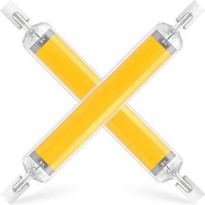 Dimmable 118MM R7S COB LED Bulbs, 20W J Type 118MM Double Ended LED Lights 120V T3 R7S Base 150W Equivalent Floodlight Replacement for Garage Lighting Floor Lamps (Natural Light, 2 Pack) (Neutral White)