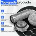 Magnetic Dryer Vent MV-180 Connector Kit, 4 Inch for Tight Spaces, Strong Magnetic Seal, Easy Quick Installation, Improves Airflow & Safety, GTD65EBSJ3WS, GTD42EASJ2WW, GTD42GASJ2WW