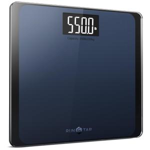 RunStar 550lb Bathroom Digital Scale for Body Weight with Ultra-Wide Platform and Large LCD Display, Accurate High Precision Scale with Extra-High Capacity (Blue Black)