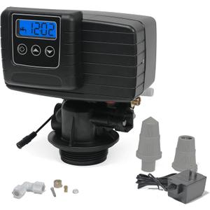 Time Type 5600SXT Water Softener Control Head, 110V Water Softener System Filter Control Head, Electronic Water Softener Valve, Inlet/Outlet DN25, Complete Accessories