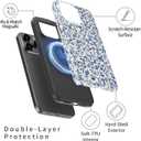 DorisMax for iPhone 13 Pro Case Cute, Preppy Trendy Floral Design | Slim Silicone Protective Hard Cover, MagSafe Compatible Aesthetic Cool Western Y2K Phone Cases for Women Girls