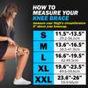 POWERLIX Leg Sleeve - Best Knee Brace for Leg Pain for Men & Women Knee Support for Running, Basketball, Volleyball, Weightlifting, Gym, Workout, Sports XL
