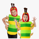 fun shack Caterpillar Costume Kids, World Book Day Costumes for Kids Caterpillar and Bug Costumes for Boys and Girls Size S