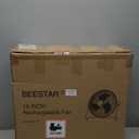 BEESTAR Rechargeable Floor Fan, 12-Speed Battery Operated, 15600mAh, 48-Hour Runtime, 360 Tilt, Metal Blade (16 INCH)