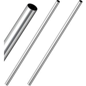 2 Pack 4 Feet Galvanized Steel Dock Pipe, 1.65" Od 1.42" Id, 0.118" Wall Thickness, Marine Piling for Boat Mooring, Pier Construction, Waterfront Deck Posts & Bollards Rust