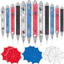 Sayglossy 24 Pcs Spider Party Favors Set 12 Ballpoint Pens 12 Sticky Notes Birthday Party Decorations Supplies Classroom Rewards Gifts Friends Students Teacher Spider Goodie Bag Stuffers