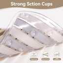 Non Slip Bathtub Mat and Shower Mat, Machine Washable Anti Slip Shower Mats for Inside Shower with Suction Cups & Drain Holes (26.7" x 14.5", Wood Color)