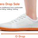 Barefoot Shoes for Women Wide Toe Box Zero Drop Minimalist Trail Running (7.5 Wide, White)