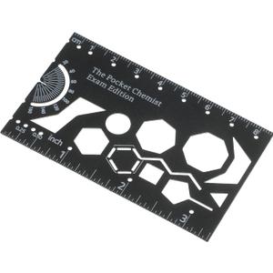 Humyoun Organic Chemistry Stencil and Drawing Template, Organic Chemistry Model Kit Metal School Lab Laboratory Chemical Engineering Equipment for Chemists Students Molecule Drafting, 3.35 x 2 Inch