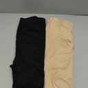 INNERSY Women's Slip Shorts for Under Dresses High Waisted Shorts (XX-Large, Black Nude White)